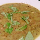 レンズ豆の簡単バジルグリーンカレー。
